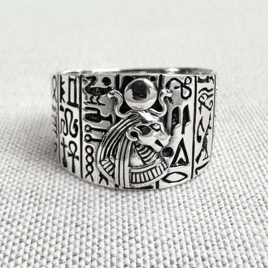 Sekhmet Egyptian Goddess Lion Deity Ring