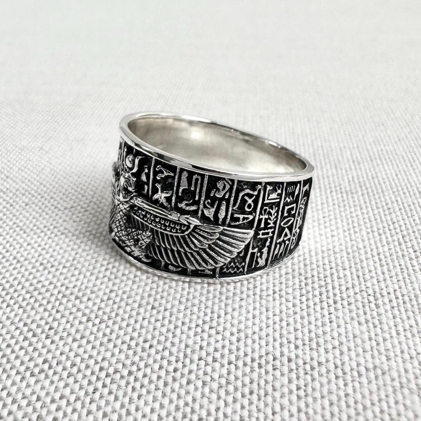Isis Egyptian Goddess Egypt Deity Aset Talisman Ring