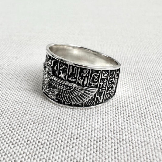 Isis Egyptian Goddess Egypt Deity Aset Talisman Ring