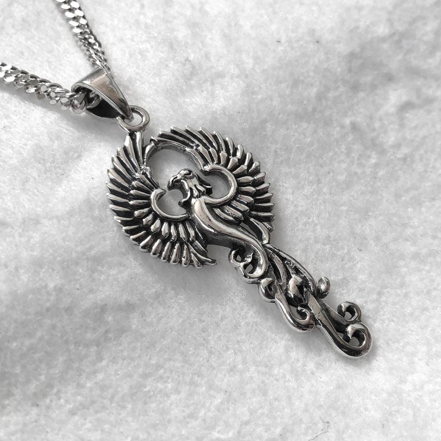 Phoenix Mythical Fire Bird Pendant/Necklace