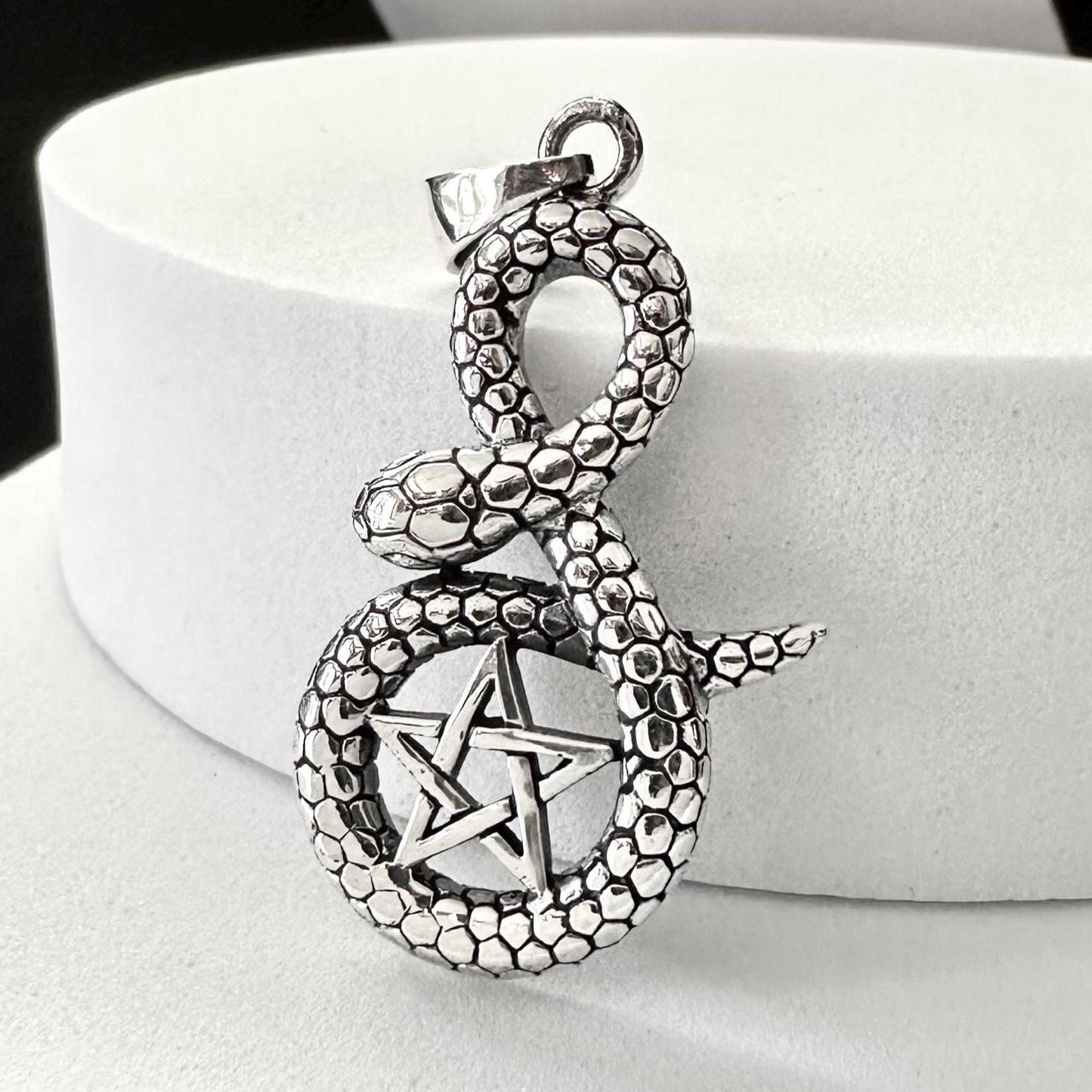 Snake Ouroboros Pentagram Serpent Pendant/Necklace