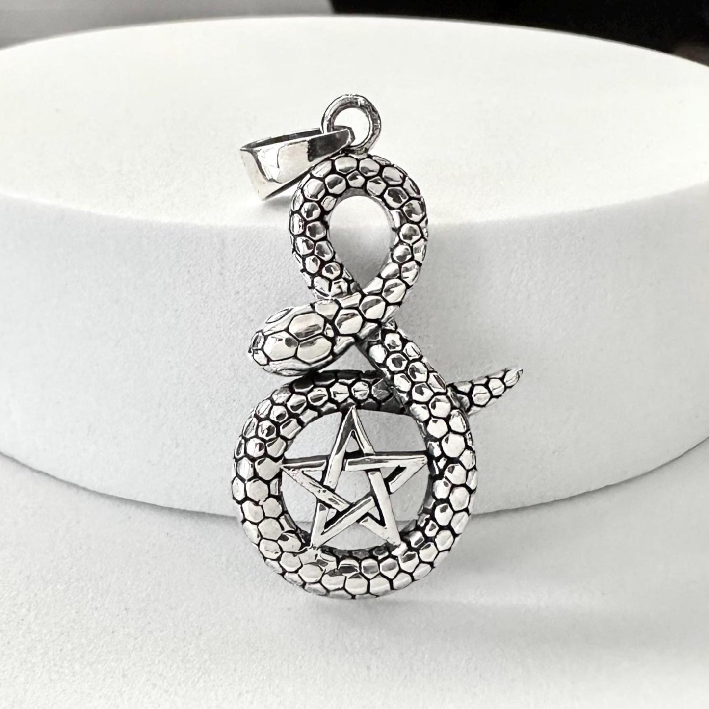 Snake Ouroboros Pentagram Serpent Pendant/Necklace