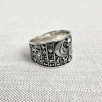 Horus Egyptian Sky God Falcon Ring