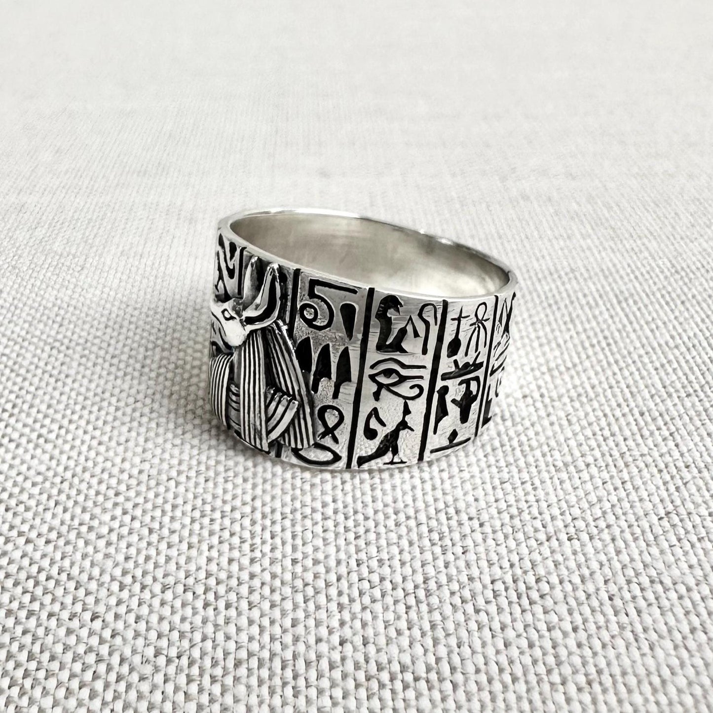 Anubis Egyptian God Deity Talismans Ring