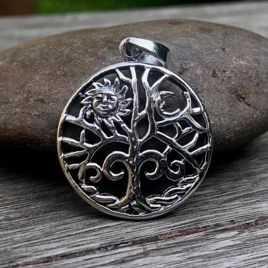 Tree of Life Sun Moon Viking Yggdrasil Pendant/Necklace