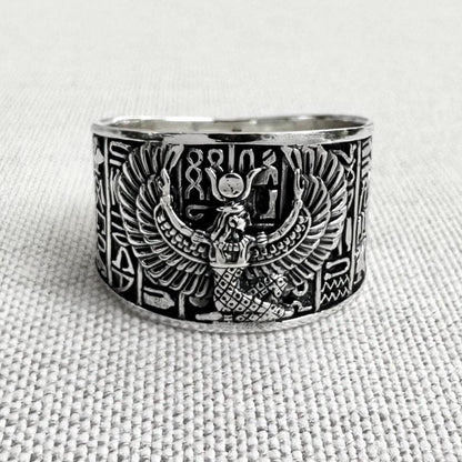 Isis Egyptian Goddess Egypt Deity Aset Talisman Ring