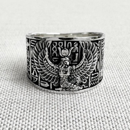 Isis Egyptian Goddess Egypt Deity Aset Talisman Ring