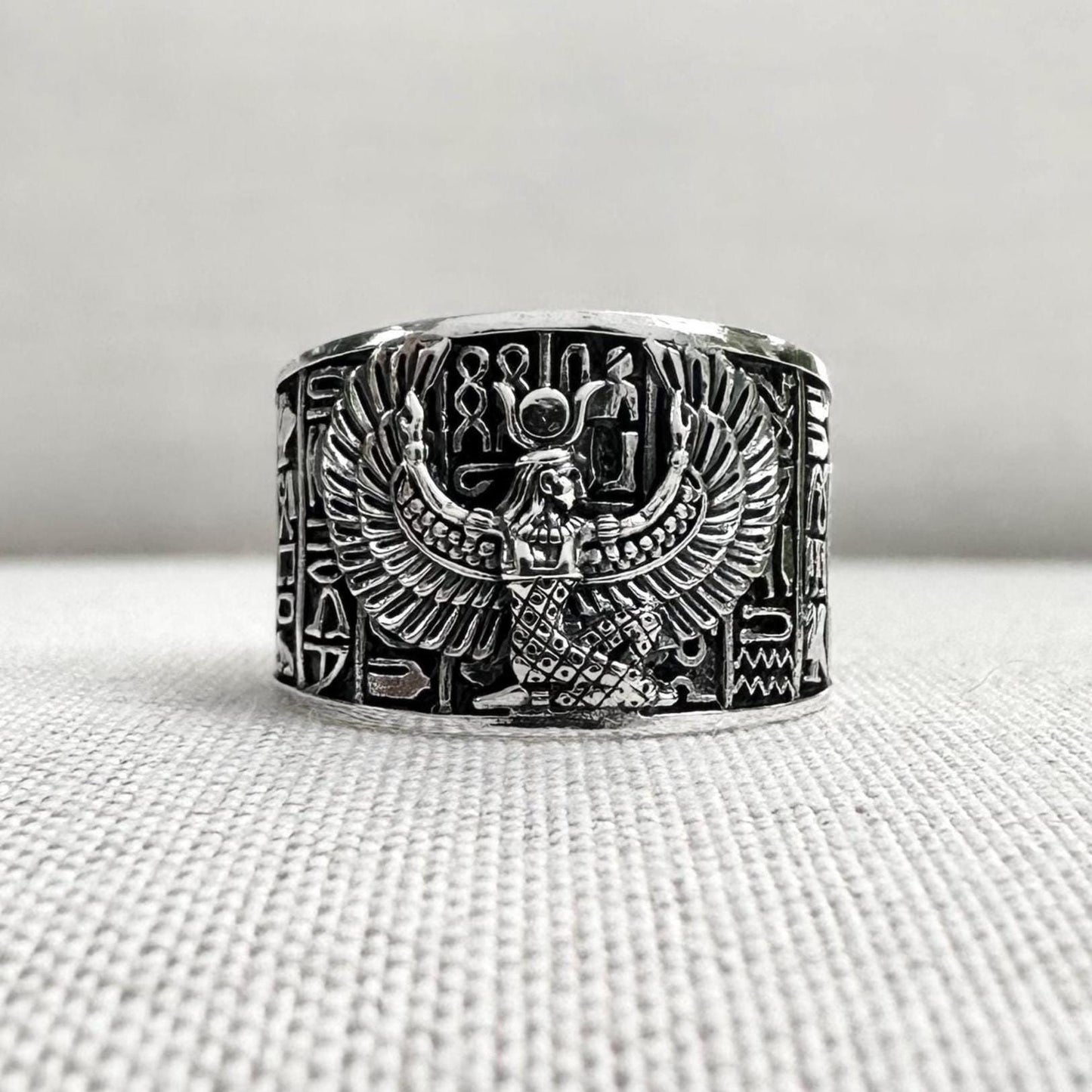 Isis Egyptian Goddess Egypt Deity Aset Talisman Ring