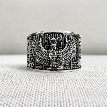 Isis Egyptian Goddess Egypt Deity Aset Talisman Ring