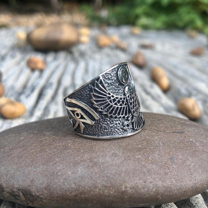 Ra Egyptian Sun God Falcon Deities Ring