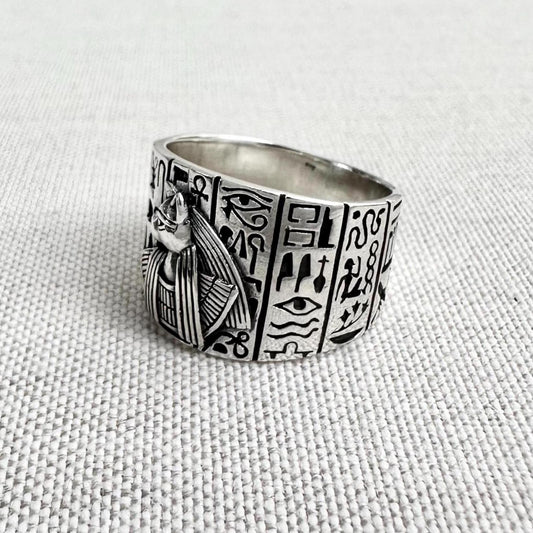 Bastet Egyptian Goddess Cat Ancient God Ring