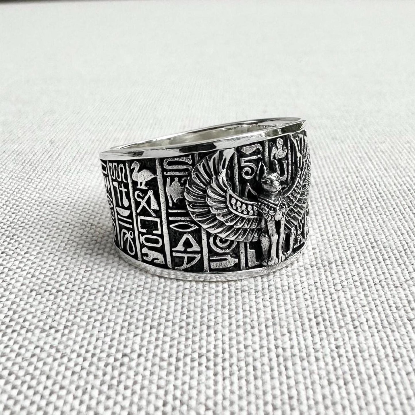 Sphinx Egyptian Greek Mythical Creature Lion Ring