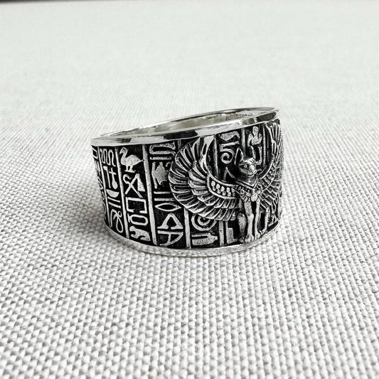 Sphinx Egyptian Greek Mythical Creature Lion Ring