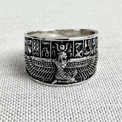 Isis Egyptian Goddess Egypt Deity Aset Talisman Ring