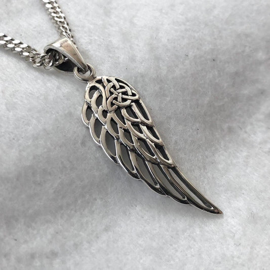 Angel Wing Bird Feather Pendant/Necklace
