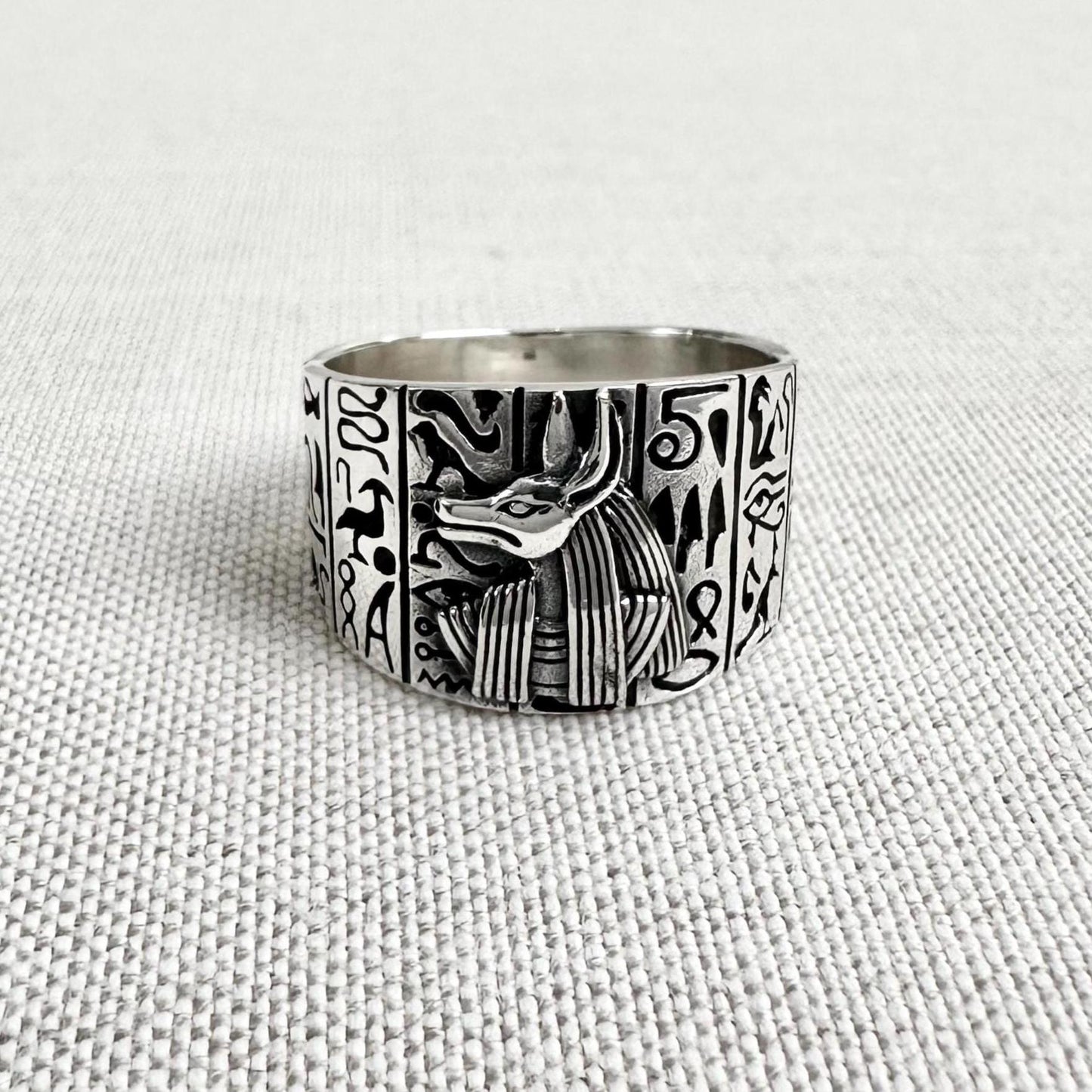 Anubis Egyptian God Deity Talismans Ring