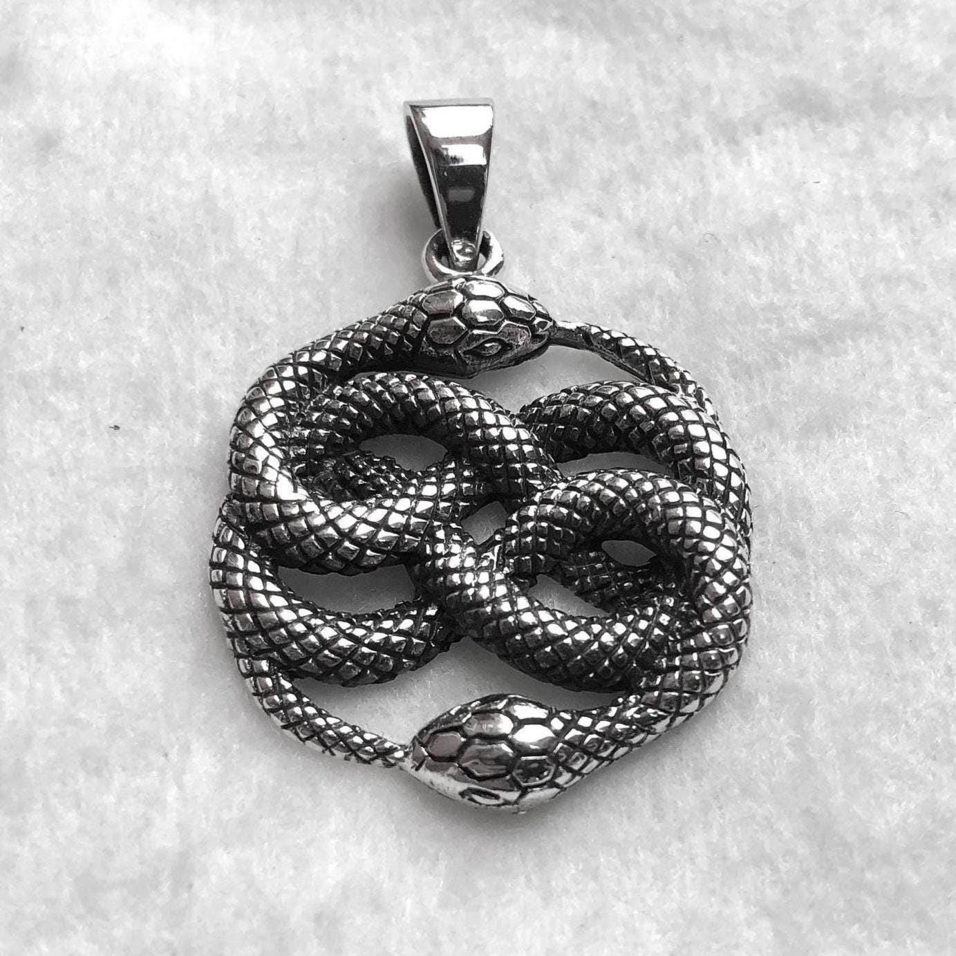 Snake Jormungandr Viking Serpent Ouroboros Pendant/Necklace