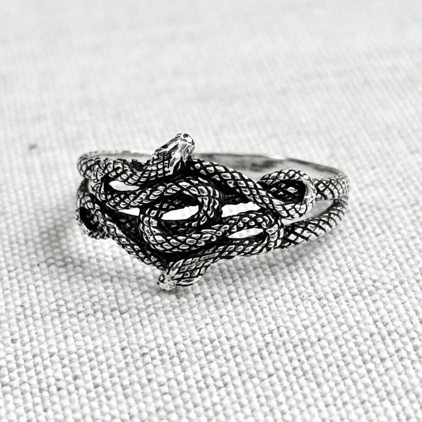 Ouroboros Viking Snake Jörmungandr World Serpent Ring