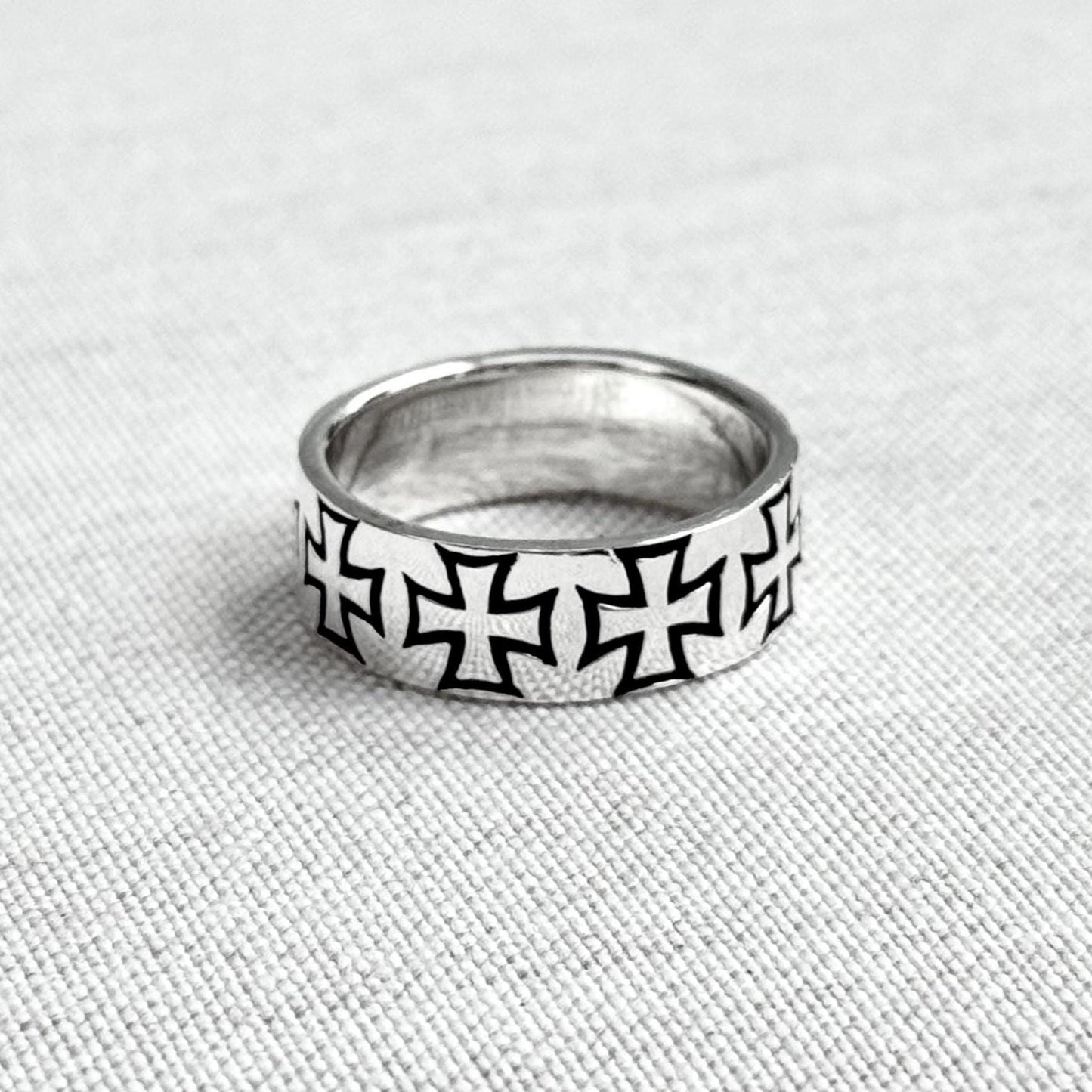 Templar Cross Knight Seal Christian Crusader Ring