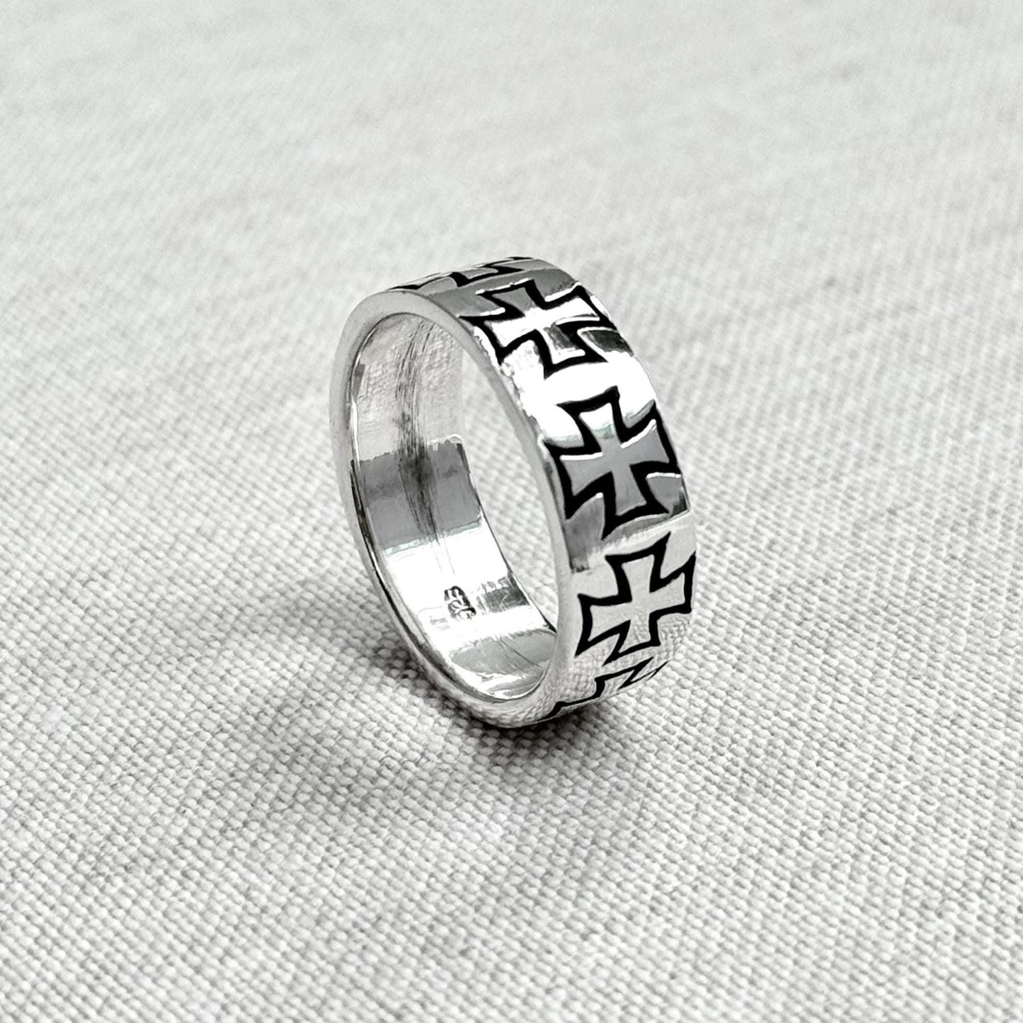 Templar Cross Knight Seal Christian Crusader Ring