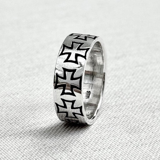 Templar Cross Knight Seal Christian Crusader Ring