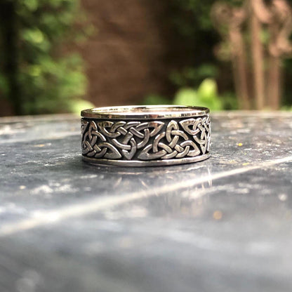 Triquetra Viking Infinity Celtic Knot Ring