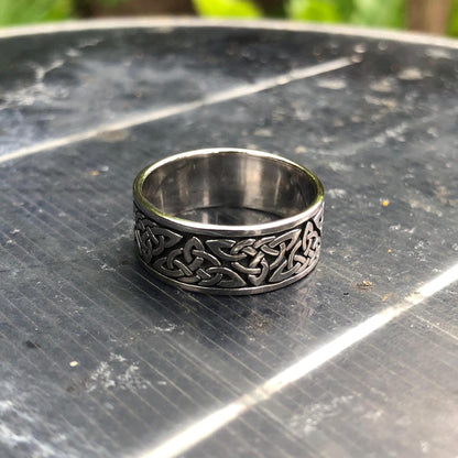 Triquetra Viking Infinity Celtic Knot Ring