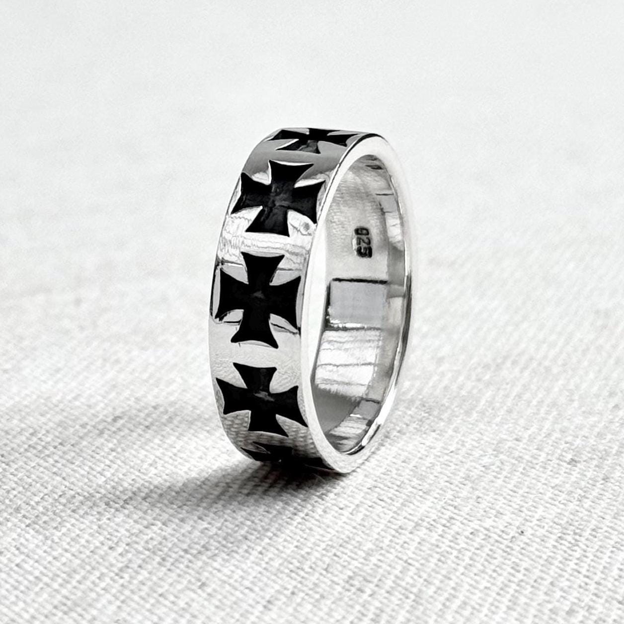 Templar Cross Knight Seal Catholic Crusader Ring