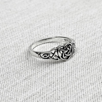 Celtic Knot Eternal Love Infinity Heart Ring