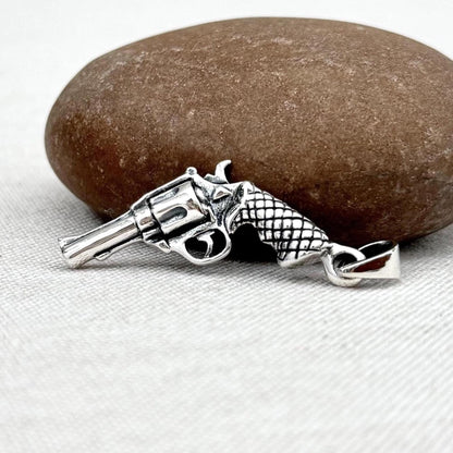 Pistol Revolver Gun Replica Firearm Pendant/Necklace