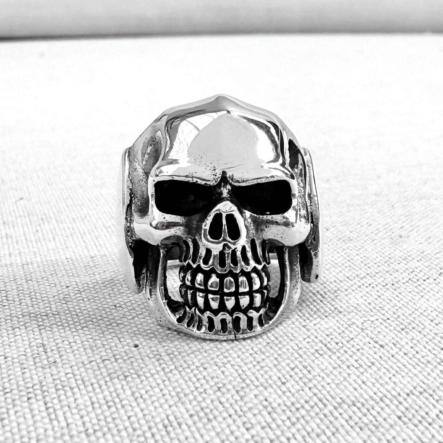 Skull Heavy Gothic Pirate Punk Biker Ring