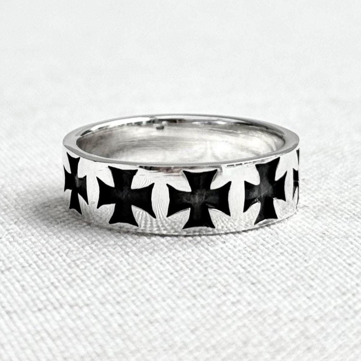 Templar Cross Knight Seal Catholic Crusader Ring