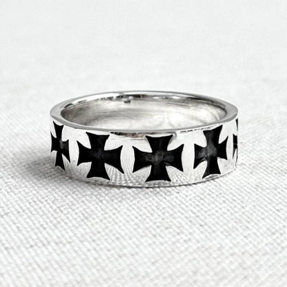 Templar Cross Knight Seal Catholic Crusader Ring