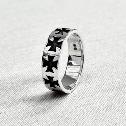 Templar Cross Knight Seal Catholic Crusader Ring