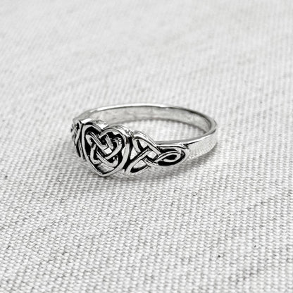 Celtic Knot Eternal Love Infinity Heart Ring