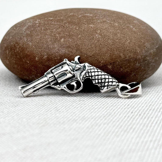 Pistol Revolver Gun Replica Firearm Pendant/Necklace