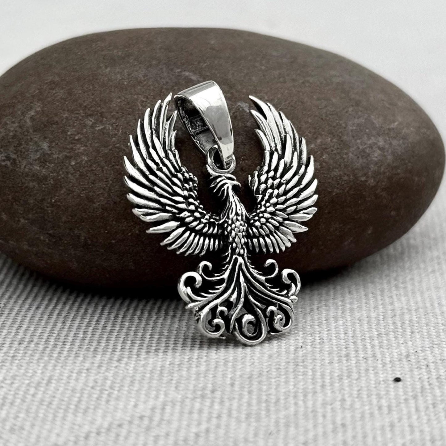 Phoenix Mythical Monster Legendary Immortal Fire Bird Pendant/Necklace