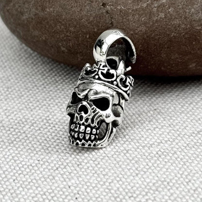 Small Skull Punk Gothic Biker Pendant/Necklace