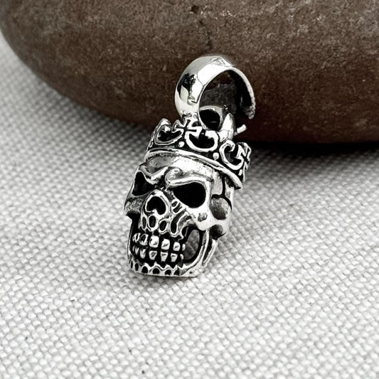 Small Skull Punk Gothic Biker Pendant/Necklace