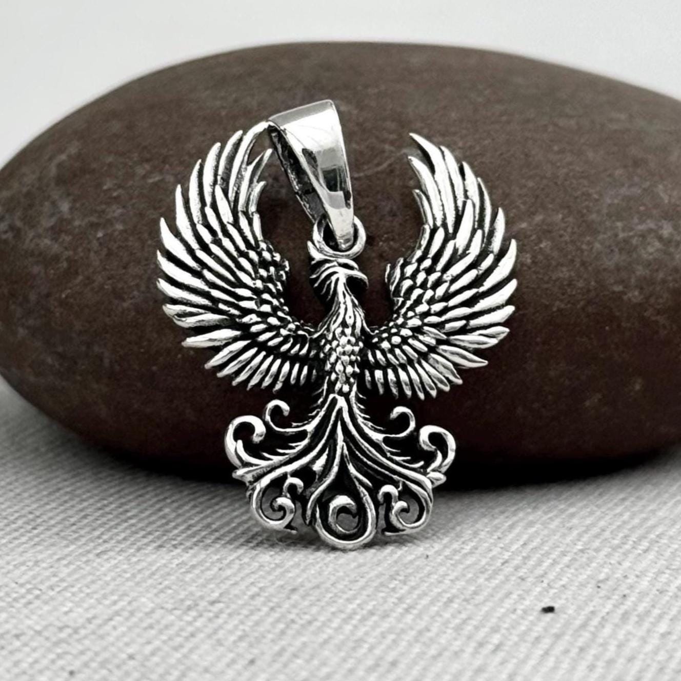 Phoenix Mythical Monster Legendary Immortal Fire Bird Pendant/Necklace