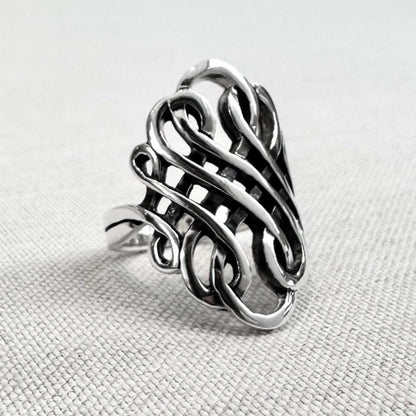Infinity Spiral Wire Fashion Ring
