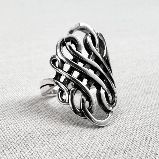 Infinity Spiral Wire Fashion Ring