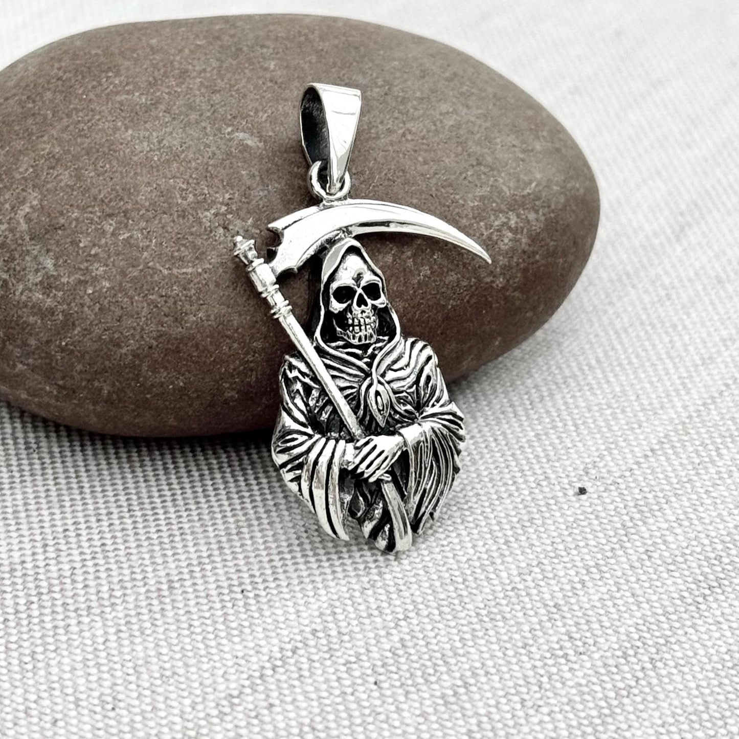 Grim Reaper Gothic Skull Pendant/Necklace