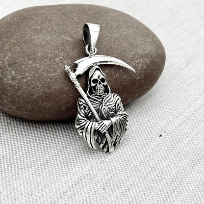 Grim Reaper Gothic Skull Pendant/Necklace