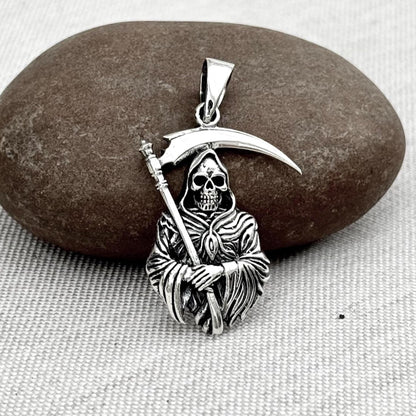 Grim Reaper Gothic Skull Pendant/Necklace