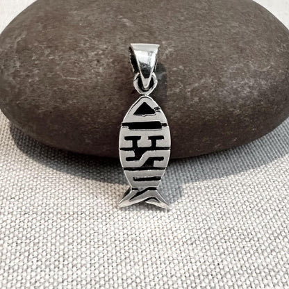 Jesus Fish Ichthys Christian Pendant/Necklace