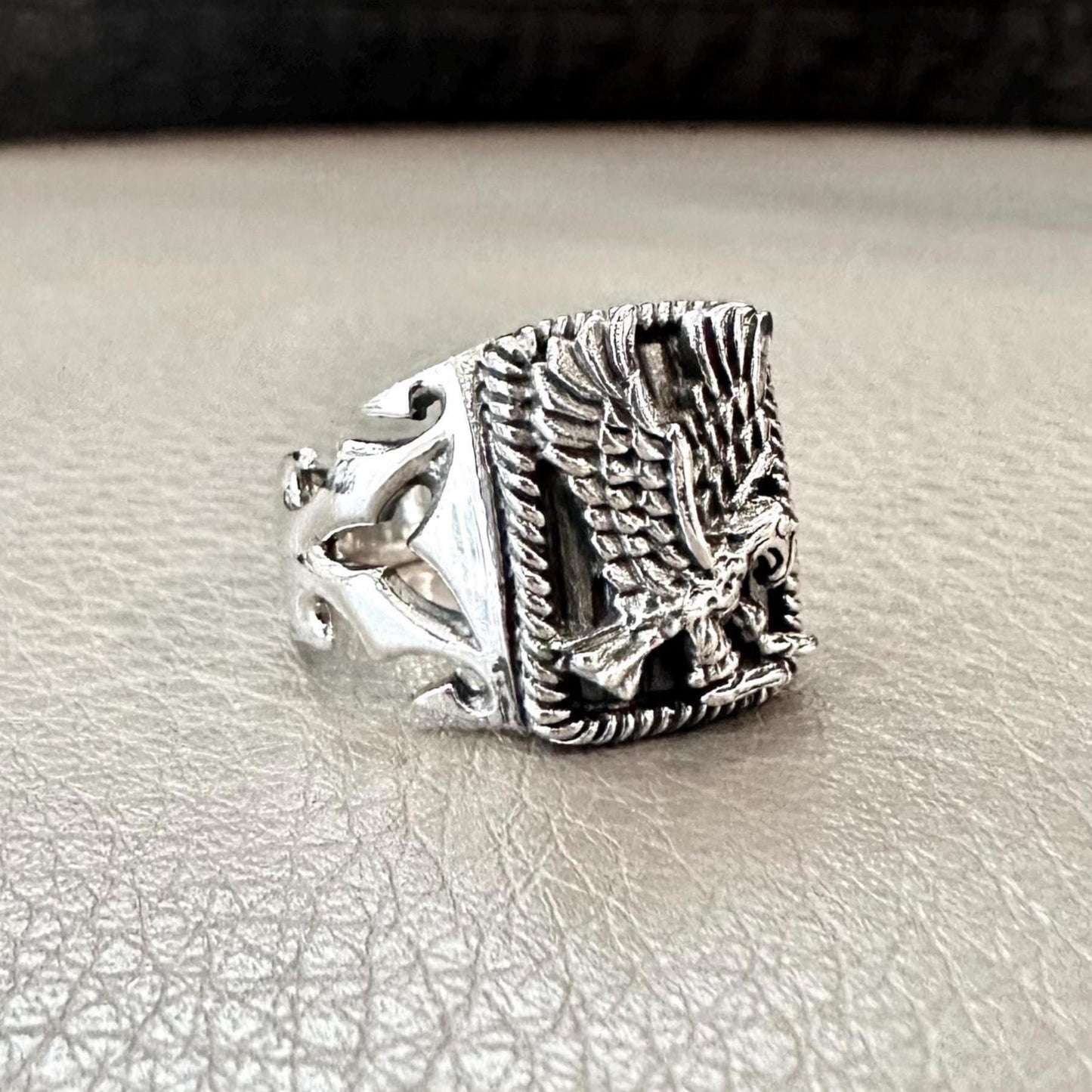 Eagle Falcon Indians Native American Tribe Ring