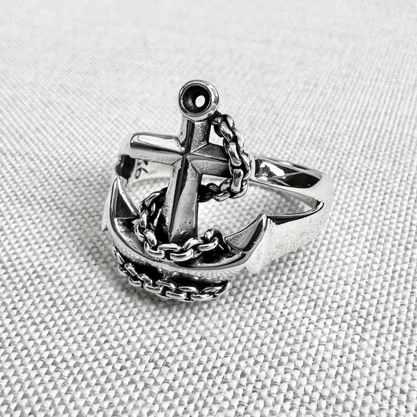 Anchor Pirate Ship Sailor Ring