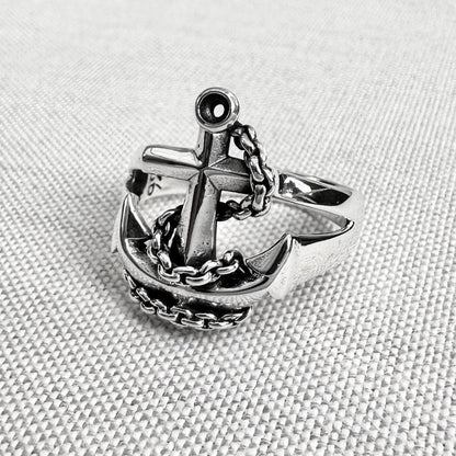 Anchor Pirate Ship Sailor Ring