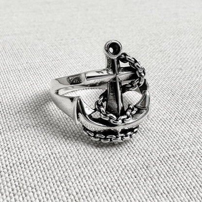 Anchor Pirate Ship Sailor Ring